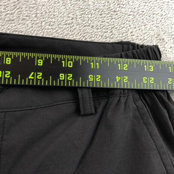 NWT Magco Msen Womens Cargo Pants Small Black Outdoors Capri Elastic Waist Casua - Picture 5 of 13